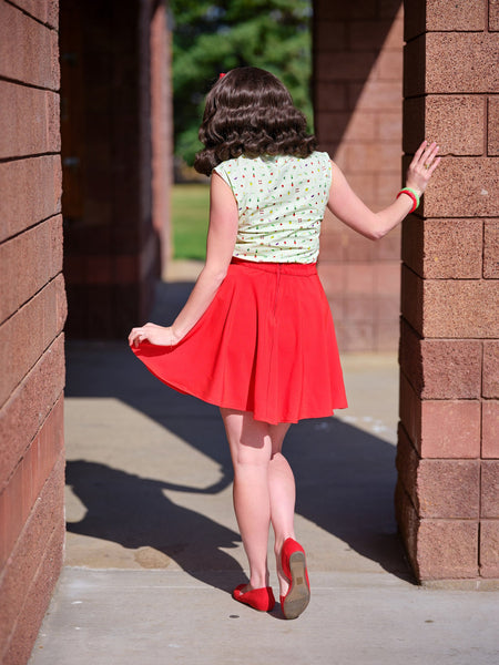 Tomato Skater Skirt