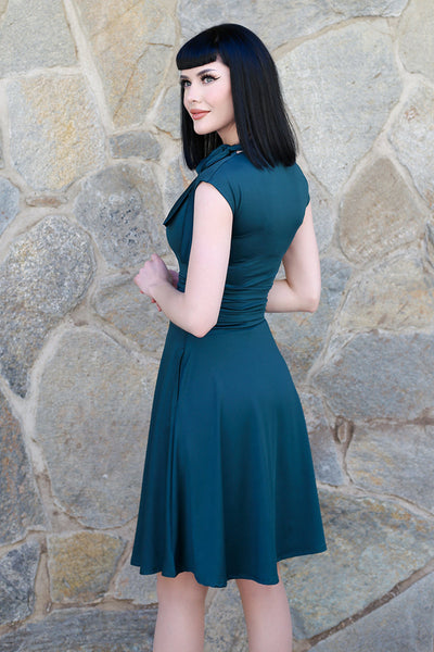 Bombshell Dress in Spruce Green