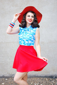 Red Skater Skirt