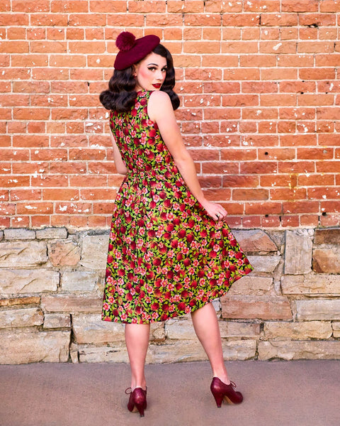 Pomegranate Midi Dress