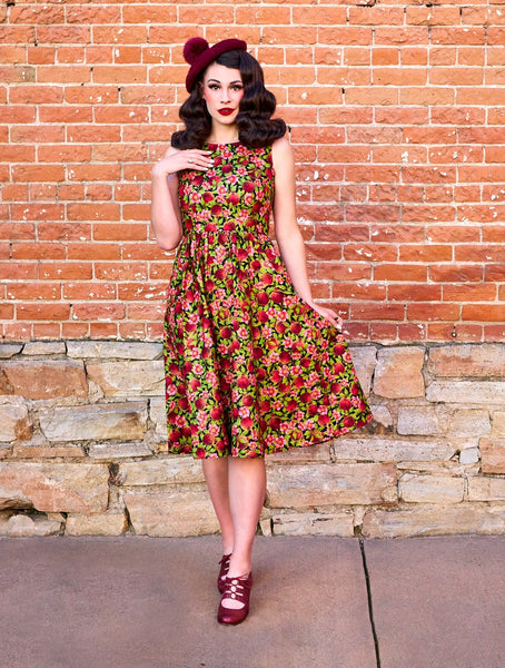 Pomegranate Midi Dress