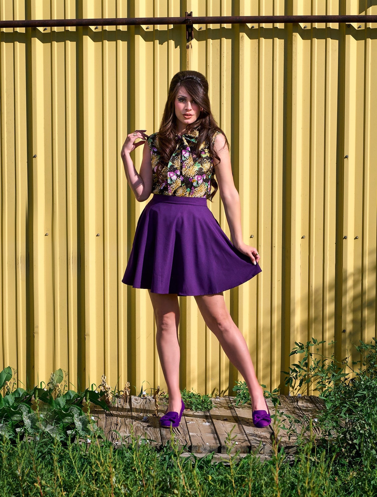 Purple Skater Skirt