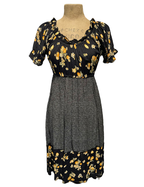 Lemon & Pixie Contrast Sample Prairie Dress