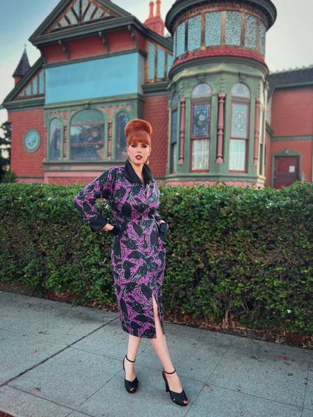 'Kyōsai Crows' Vandra Dress in Cotton