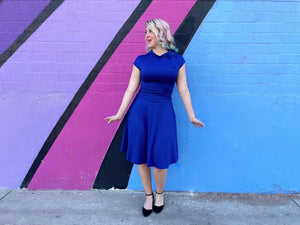 Bombshell Dress in Royal Blue