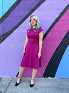 Bombshell Dress in Magenta