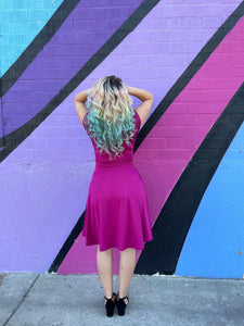 Bombshell Dress in Magenta