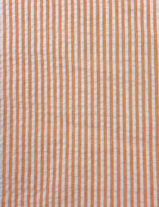 Scout Orange Seersucker Backyard Button Up Blouse