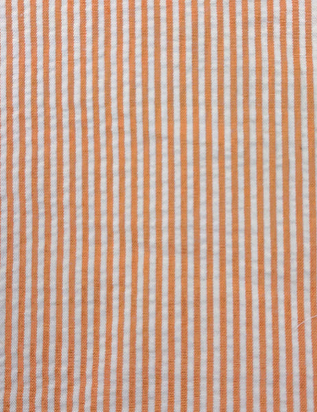 Scout Orange Seersucker Backyard Button Up Blouse