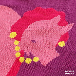 Pink Triceratops Knit