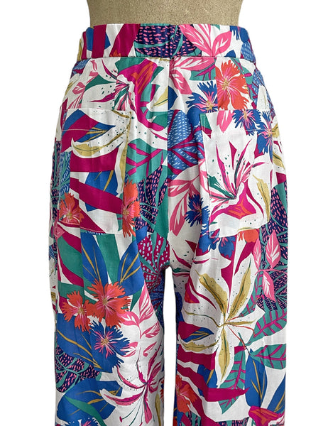 Scout for Loco Lindo -  1940s Tropical Lounge High Waist Trouser Pant