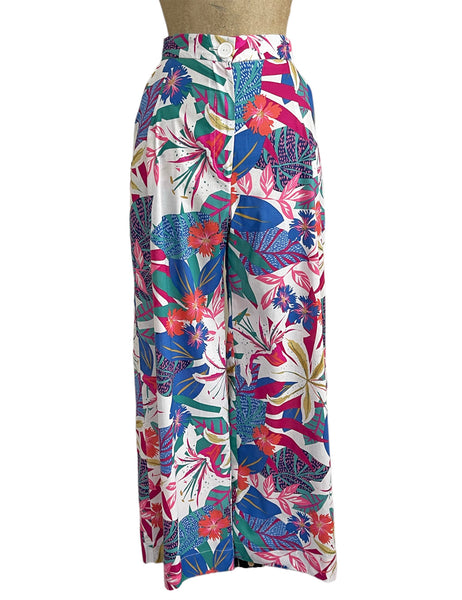 Scout for Loco Lindo -  1940s Tropical Lounge High Waist Trouser Pant