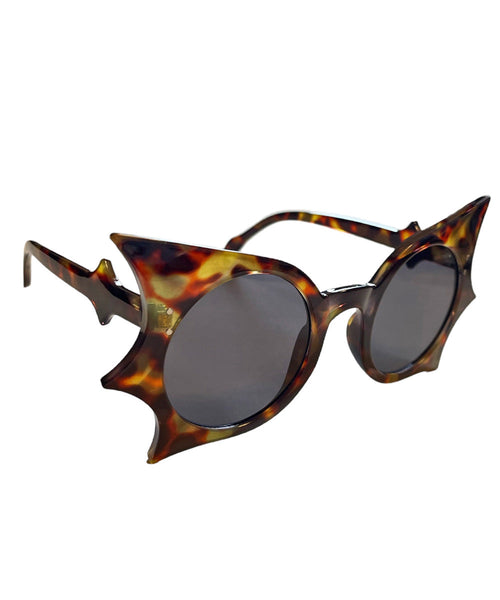 Tortoise Brown Gothic Chic Oversized Retro Sunglasses