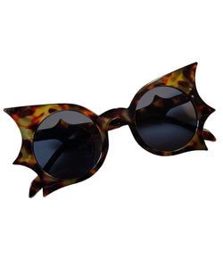 Tortoise Brown Gothic Chic Oversized Retro Sunglasses