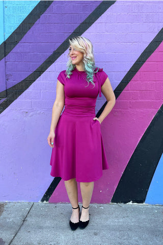 Bombshell Dress in Magenta